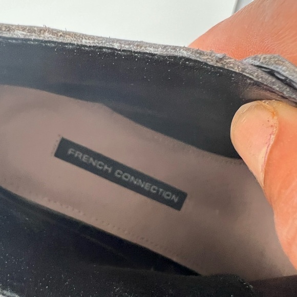 French Connection Yuri black leather boots shoes size 38.5/7.5 NWOT - Picture 13 of 15